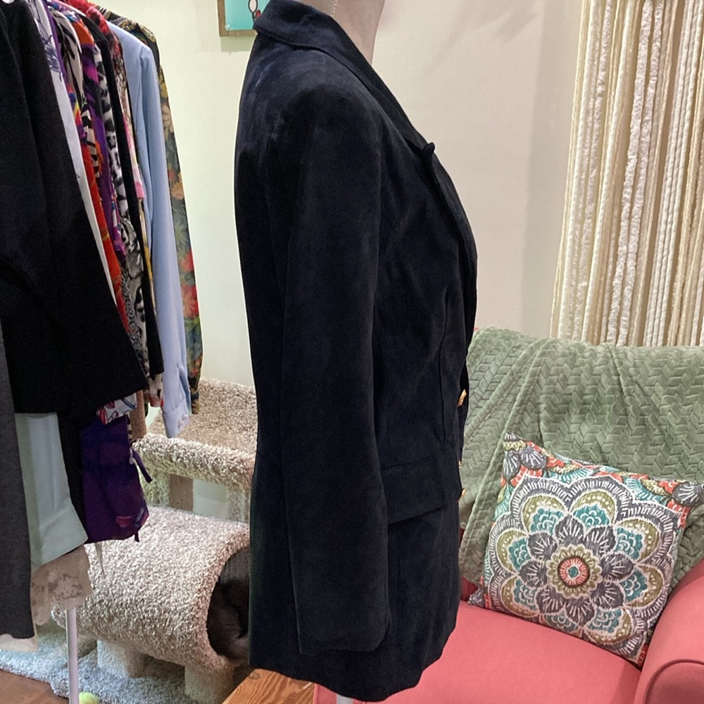 Navy Blue Suede Leather - Picture 7 of 17